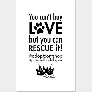 You can't buy love, but you can rescue it! Posters and Art